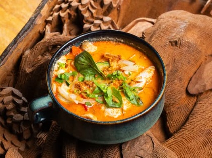 Soupe poulet curry